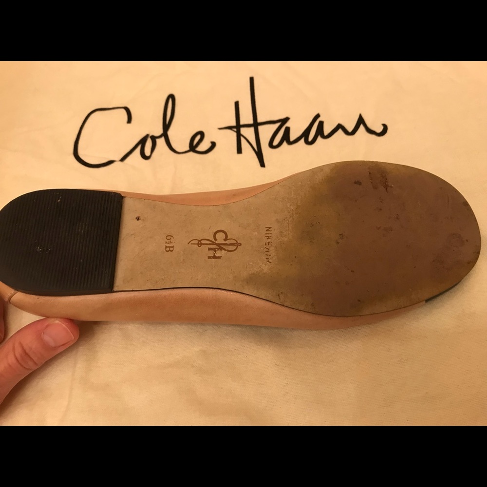 Cole Haan Navy/Nude NikeAir Ballet Flat SZ 6.5 - Picture 3 of 4
